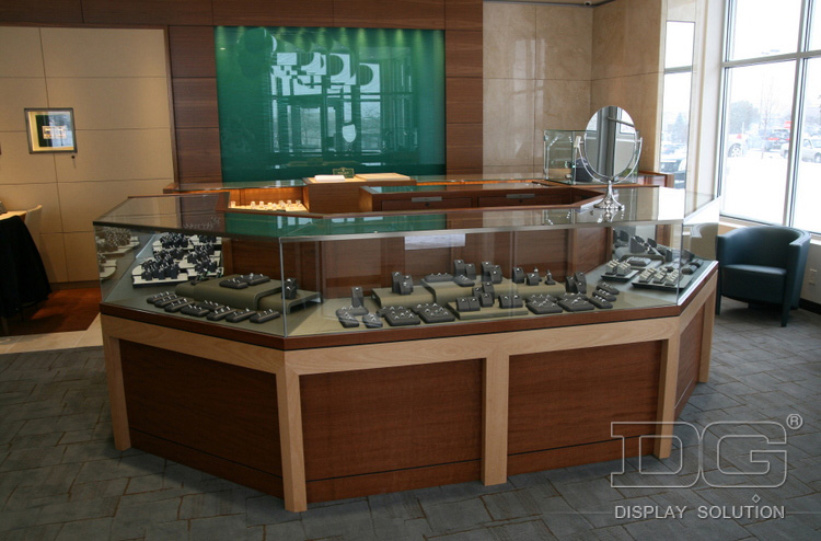 Wood Shop Jewellery Showroom Counter Design