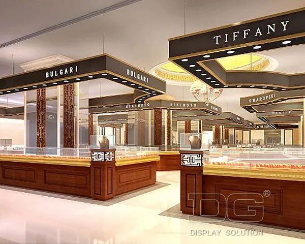 DG Showcase high end jewelry display cabinet Jewellery Shop Interior Design 1