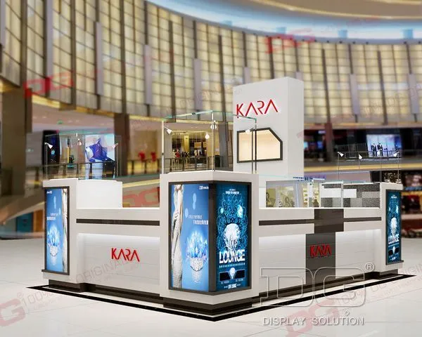 DG Showcase Customized Glass Jewelry Display Showcase Modern Design 1