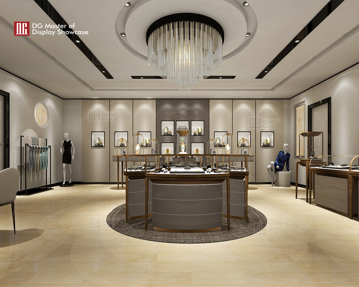 DG Showcase Luksus Smykkebutik Counter Vitrine Møbler vitrineskab butik showcase design 6