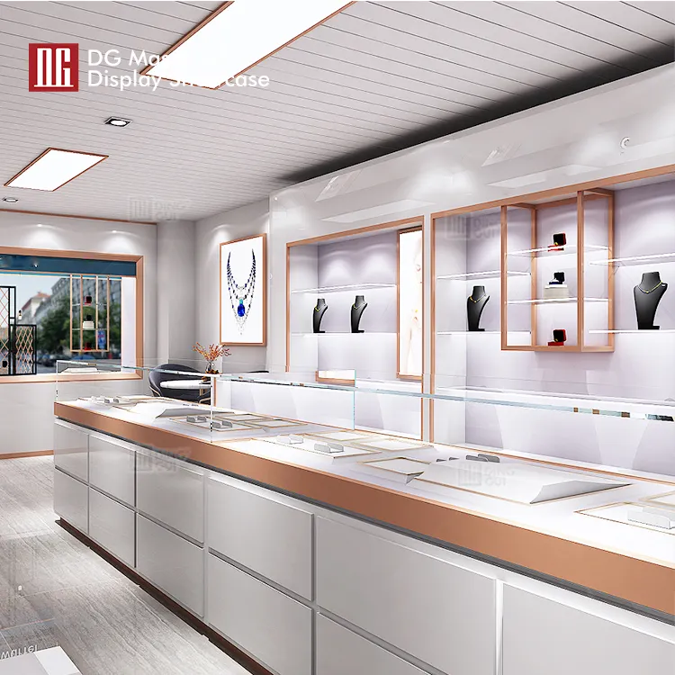 top jewellery showroom designs manufacturer | DG Display Showcase 3