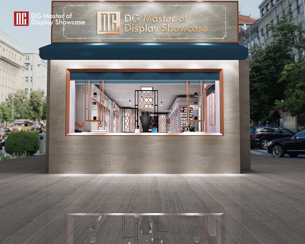 DG Showcase Producent varmt salg smykker glas showcase moderne luksus display 1