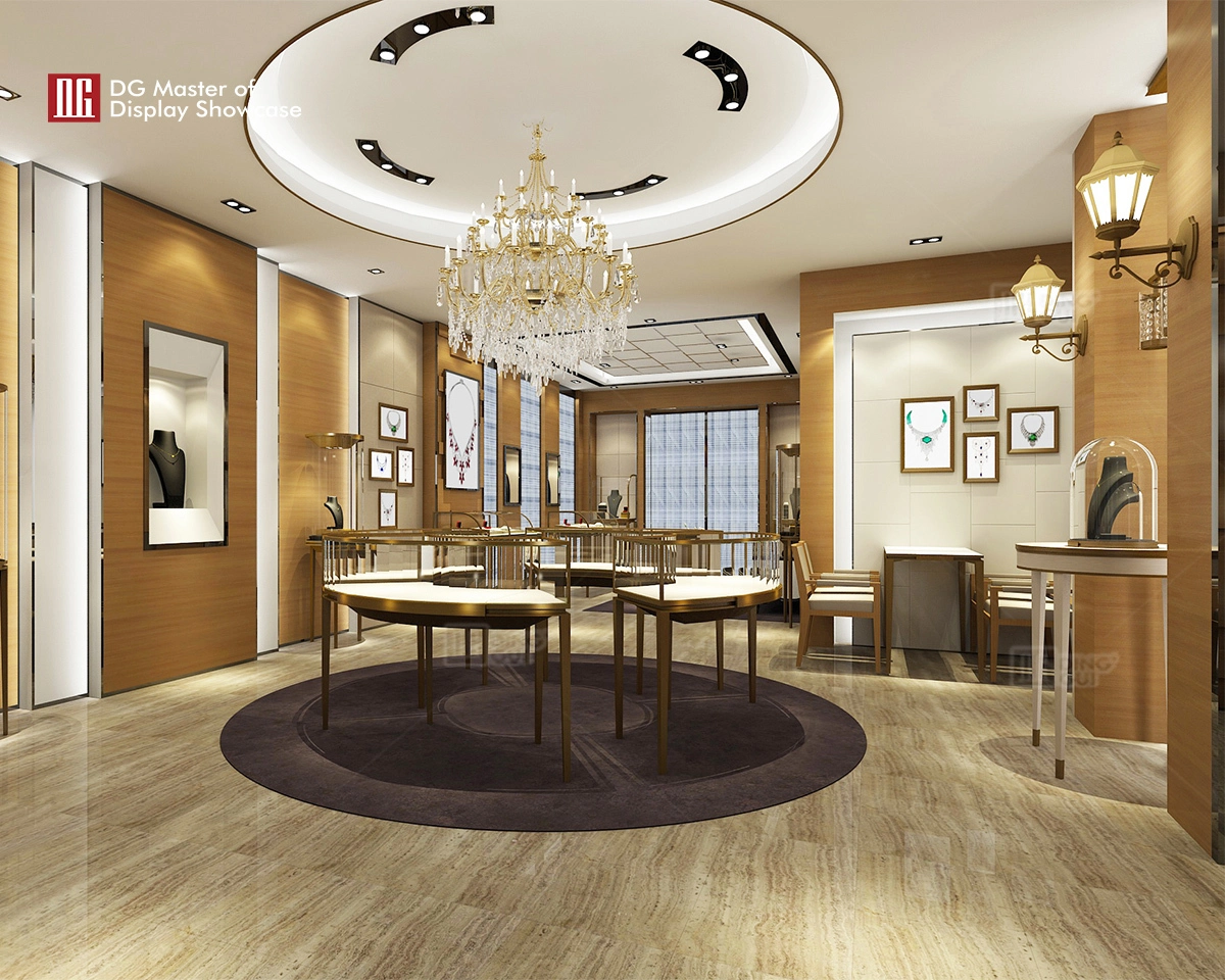 Προθήκη Γενικής Διεύθυνσης Υψηλής Ποιότητας Κοσμήματα Προθήκες από Κατασκευαστή μετριασμένο γυαλί Πολυτελή Κοσμήματα Προθήκες Ευφυές Σύστημα 1