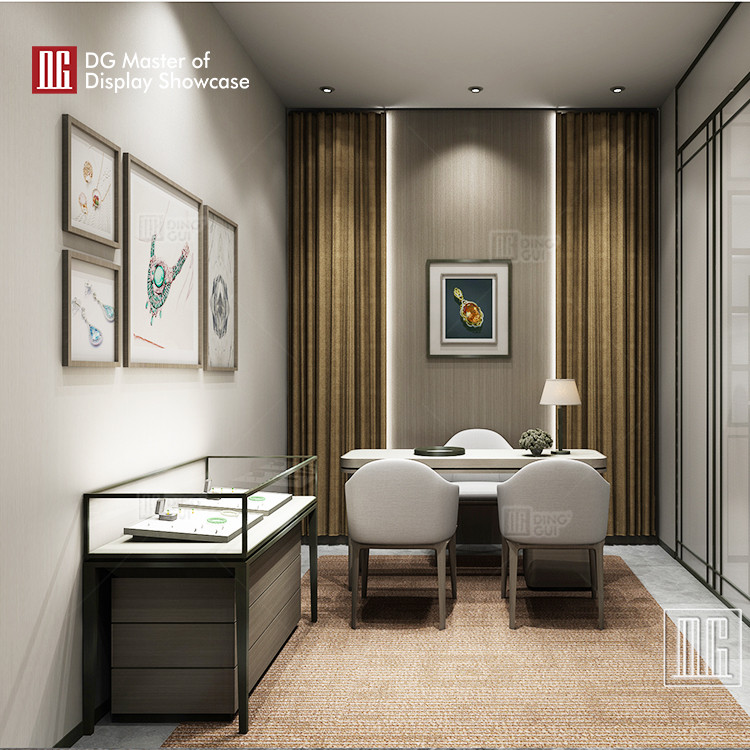 Custom modern jewellery showroom design design solution Manufacturer | DG Display Showcase1 8