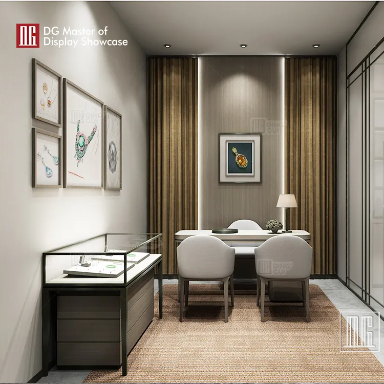 Custom modern jewellery showroom design design solution Manufacturer | DG Display Showcase1 5