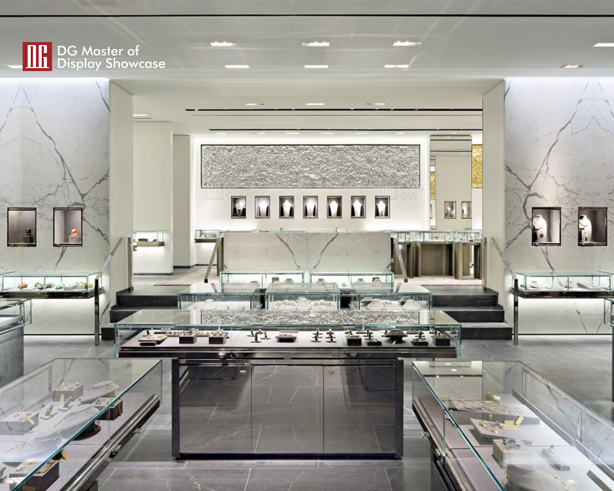 DG Showcase High end luxury jewelry display counter modern design showcase 9