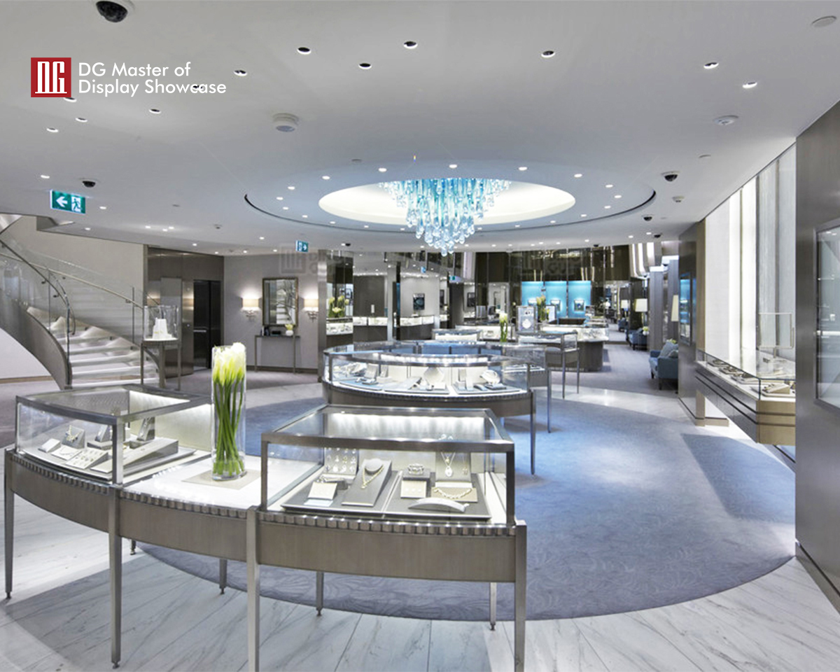 DG Showcase High end luxury jewelry display counter modern design showcase 7
