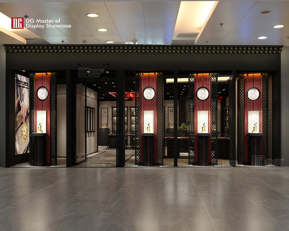 DG Showcase vitrum ornamentorum ad usum singularem, fabricator armariorum ornamentorum luxuriosorum summae qualitatis. 1