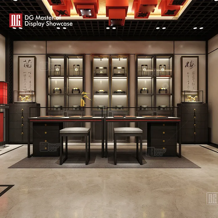 gold showroom decoration at Wholesale Prices | DG Display Showcase 2