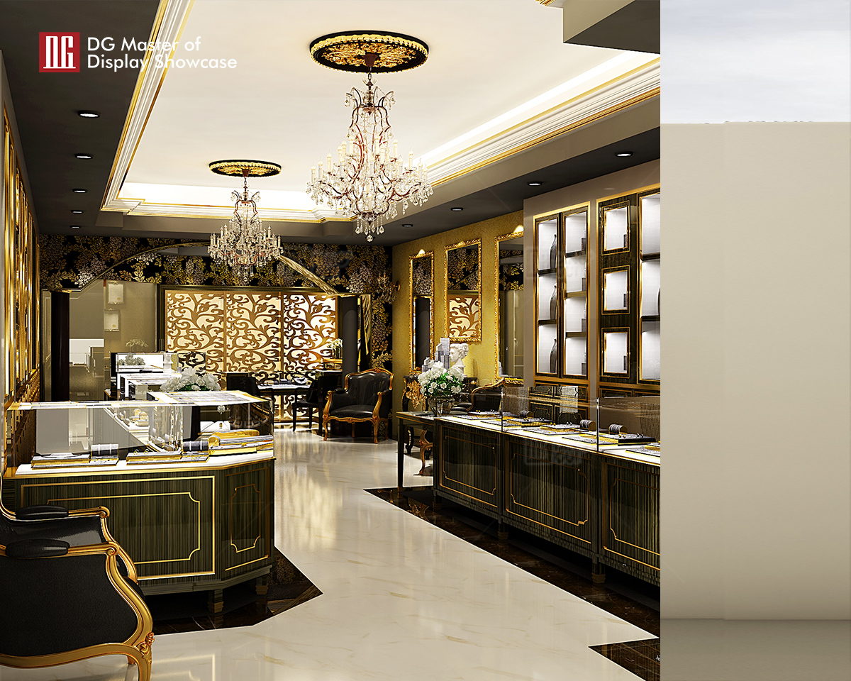 DG Showcase high-end luxury jewelry display cabinet quality counter showcase From China 7