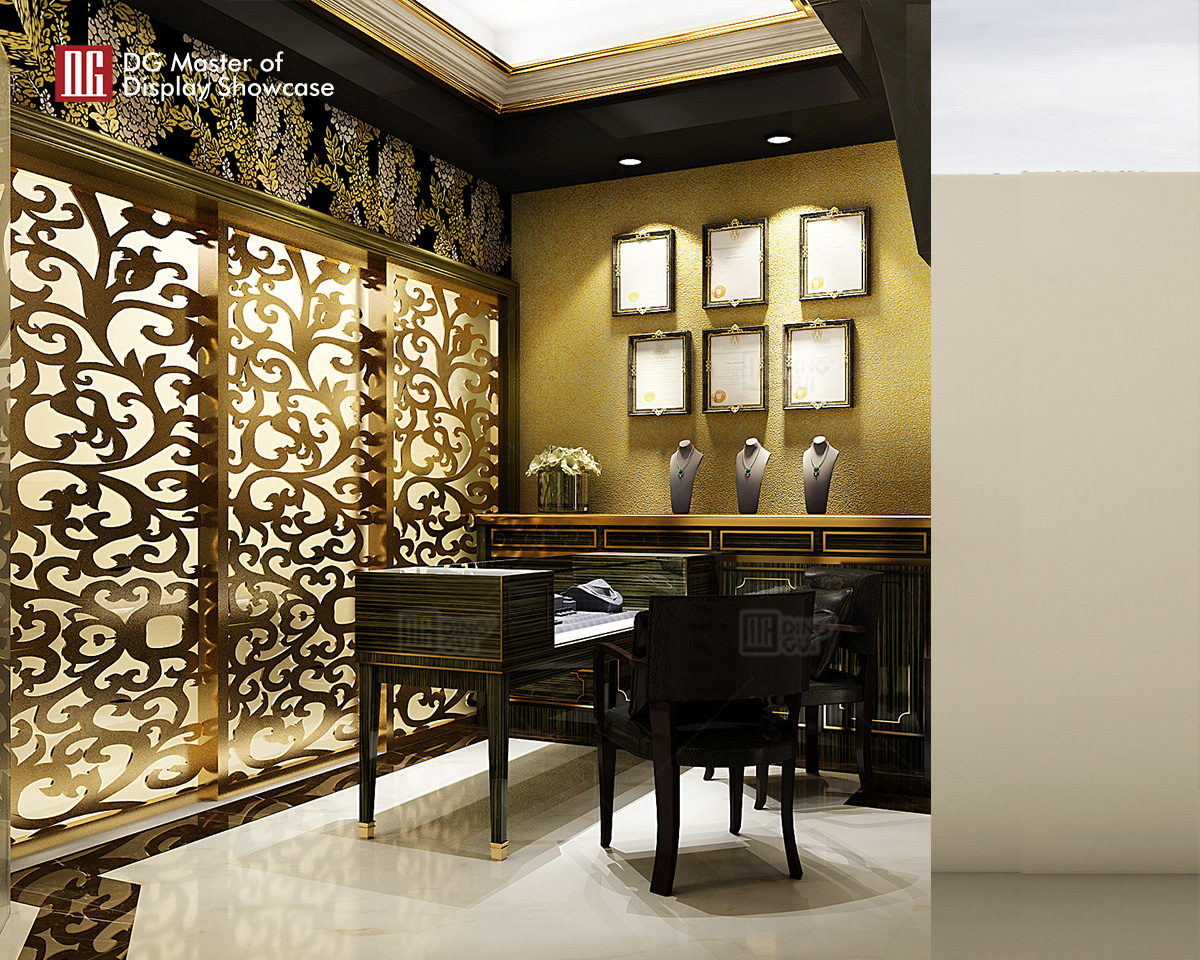DG Showcase high-end luxury jewelry display cabinet quality counter showcase From China 8