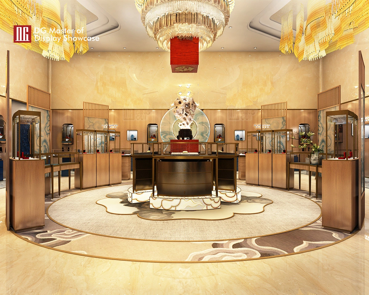 DG Showcase κοσμηματοπωλείο υψηλής ποιότητας με βιτρίνα, πάγκος κοσμημάτων προς πώληση 1