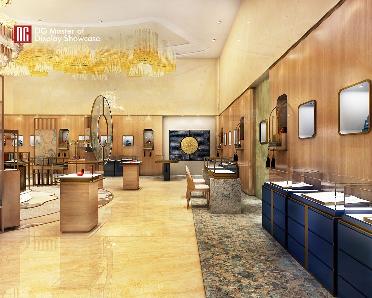 DG Showcase κοσμηματοπωλείο υψηλής ποιότητας με βιτρίνα, πάγκος κοσμημάτων προς πώληση 8