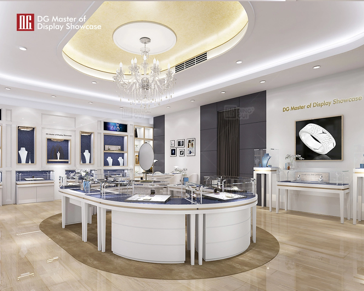 DG Showcase Luxury Jewelry Display Custom Showcase Modern Dekorasyon Disenyo 1