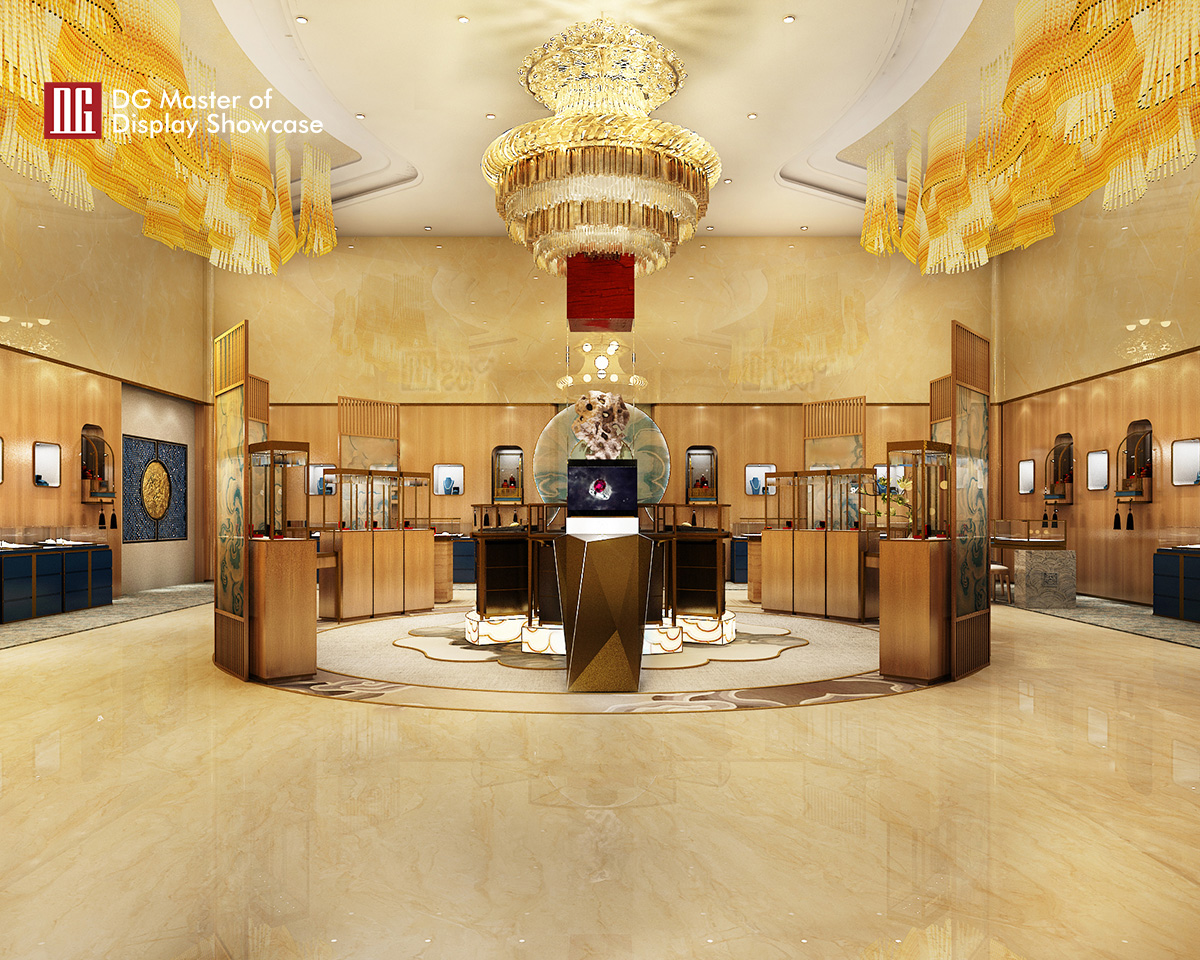 DG Showcase κοσμηματοπωλείο υψηλής ποιότητας με βιτρίνα, πάγκος κοσμημάτων προς πώληση 7
