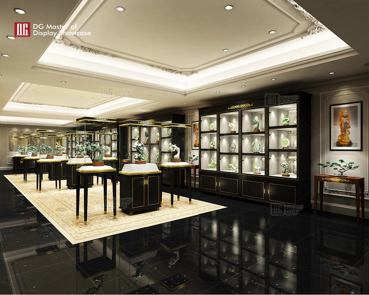 DG Showcase πολυτελές κοσμηματοπωλείο βιτρίνα σχεδιασμού βιτρίνα κοσμηματοπωλείου βιτρίνα 1