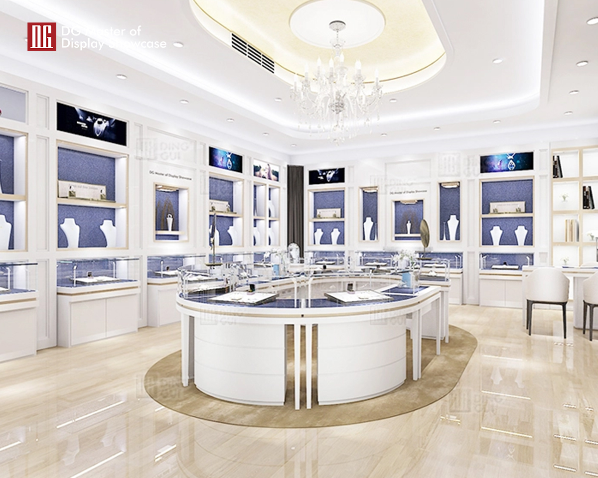 DG Showcase Luxury Jewelry Display Custom Showcase Modern Dekorasyon Disenyo 8