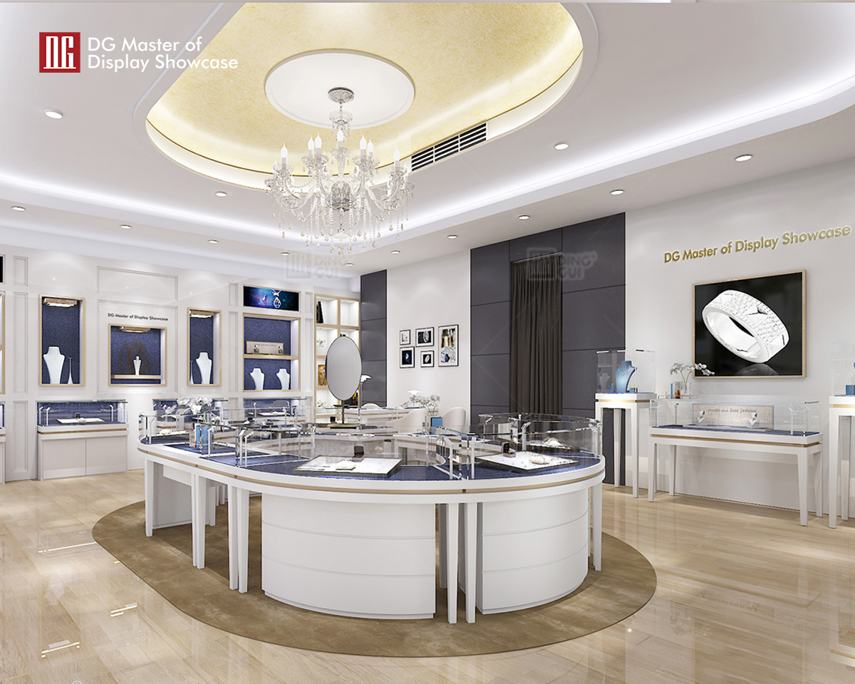 DG Showcase Luxury Jewelry Display Custom Showcase Modern Dekorasyon Disenyo 7