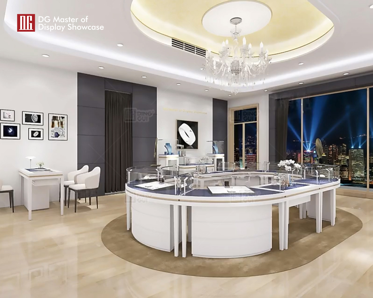DG Showcase Luxury Jewelry Display Custom Showcase Modern Dekorasyon Disenyo 10