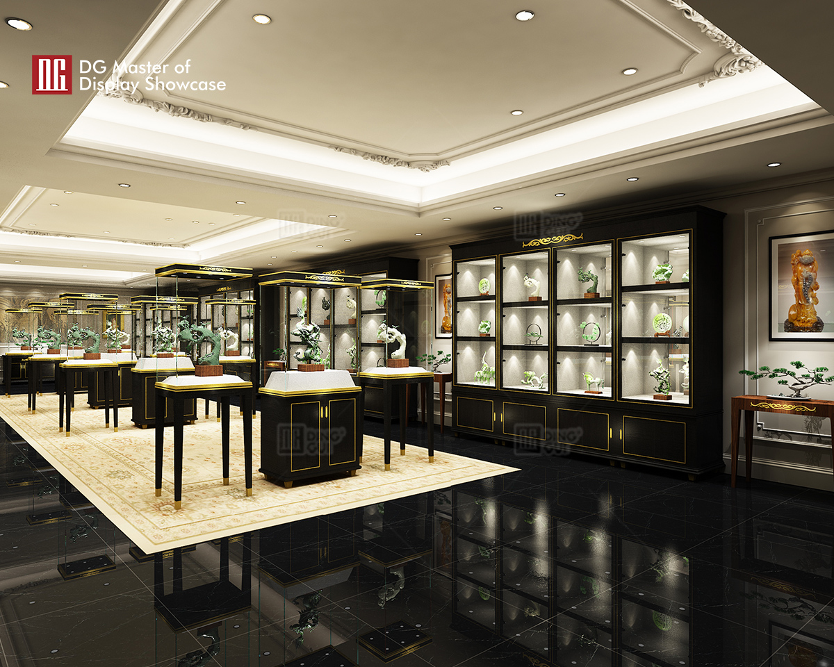 DG Showcase πολυτελές κοσμηματοπωλείο βιτρίνα σχεδιασμού βιτρίνα κοσμηματοπωλείου βιτρίνα 6