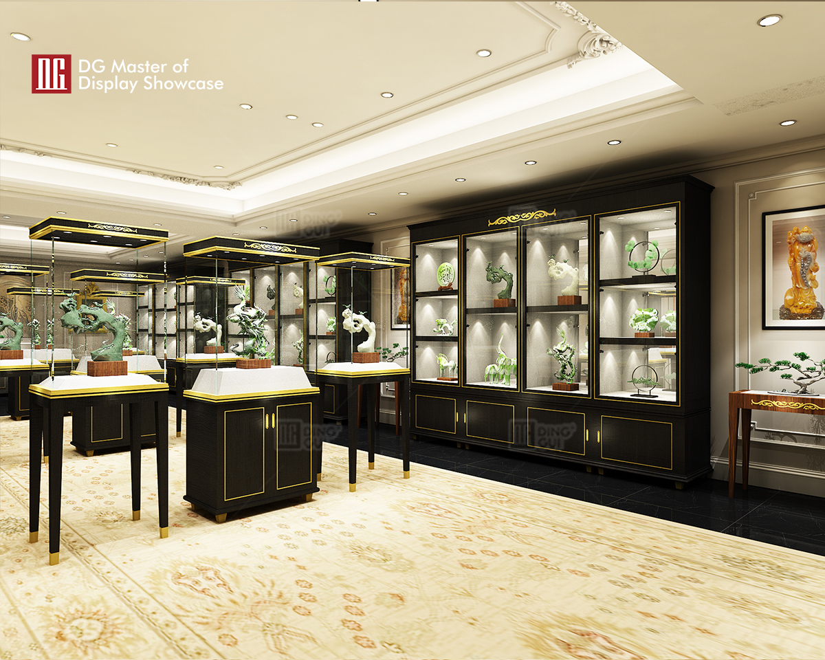 DG Showcase πολυτελές κοσμηματοπωλείο βιτρίνα σχεδιασμού βιτρίνα κοσμηματοπωλείου βιτρίνα 7