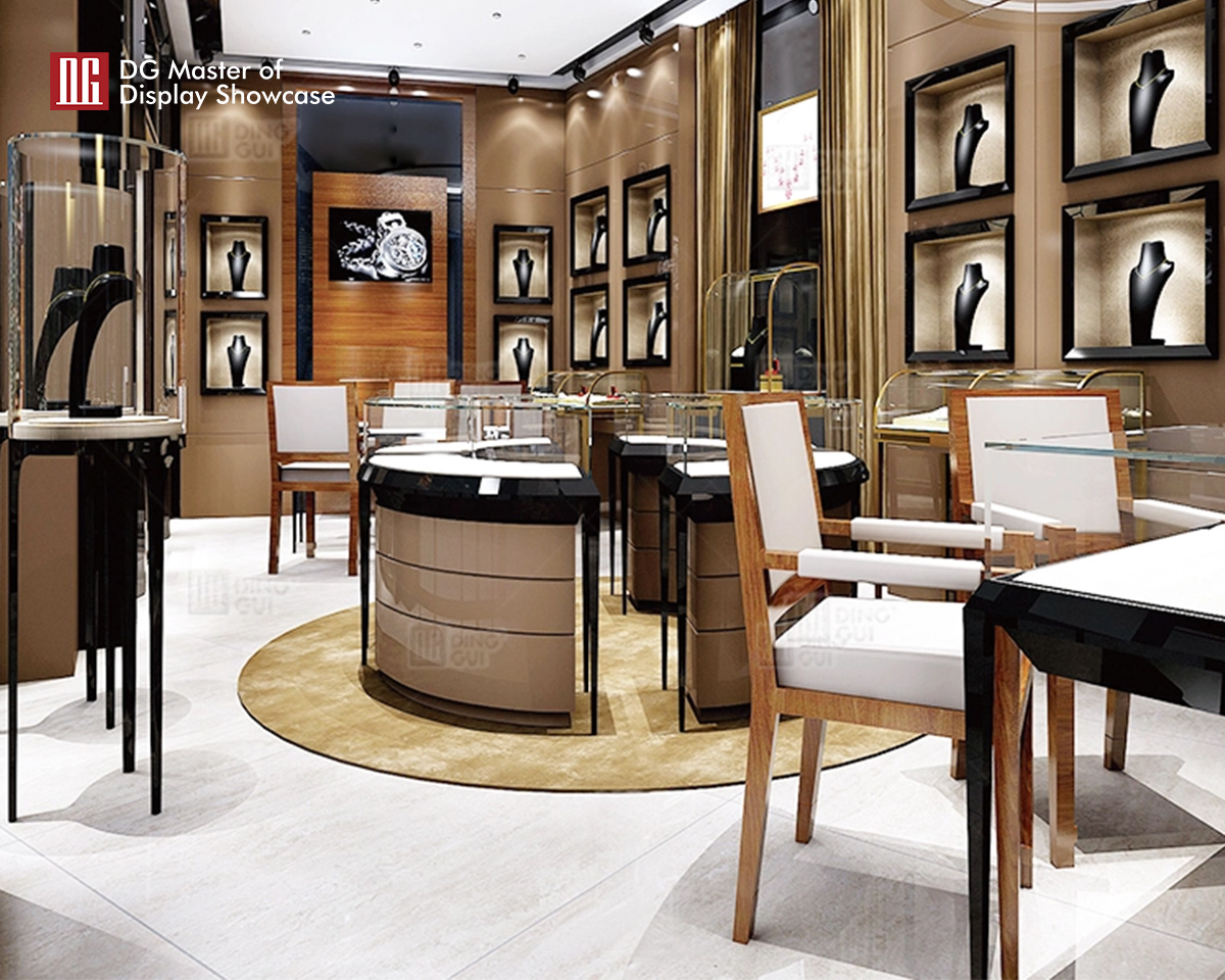 DG Showcase Luksus high-end smykkebutik showcase brugerdefineret displayskab producent 8