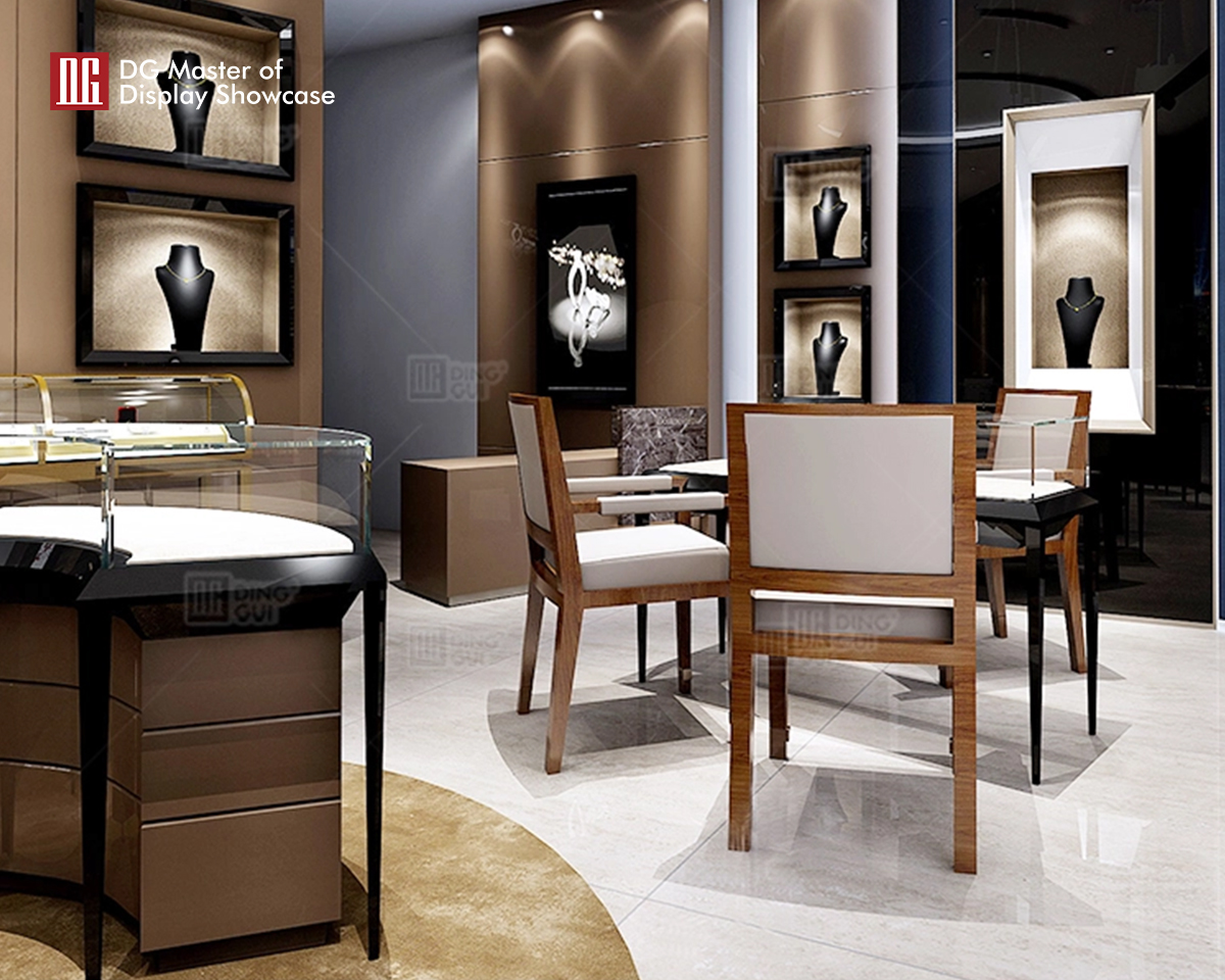 DG Showcase Luksus high-end smykkebutik showcase brugerdefineret displayskab producent 9