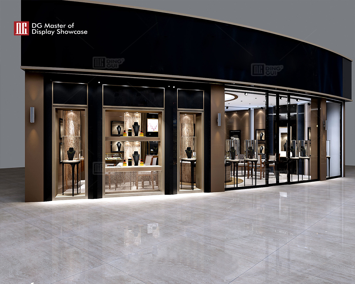 DG Showcase Luksus high-end smykkebutik showcase brugerdefineret displayskab producent 6