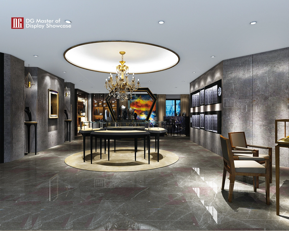 DG Showcase Luxuria summae qualitatis praestantissimae tabernae gemmarum vitrina armariorum fabricator 1