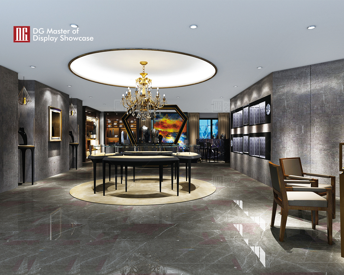 DG Showcase Luxuria summae qualitatis praestantissimae tabernae gemmarum vitrina armariorum fabricator 6