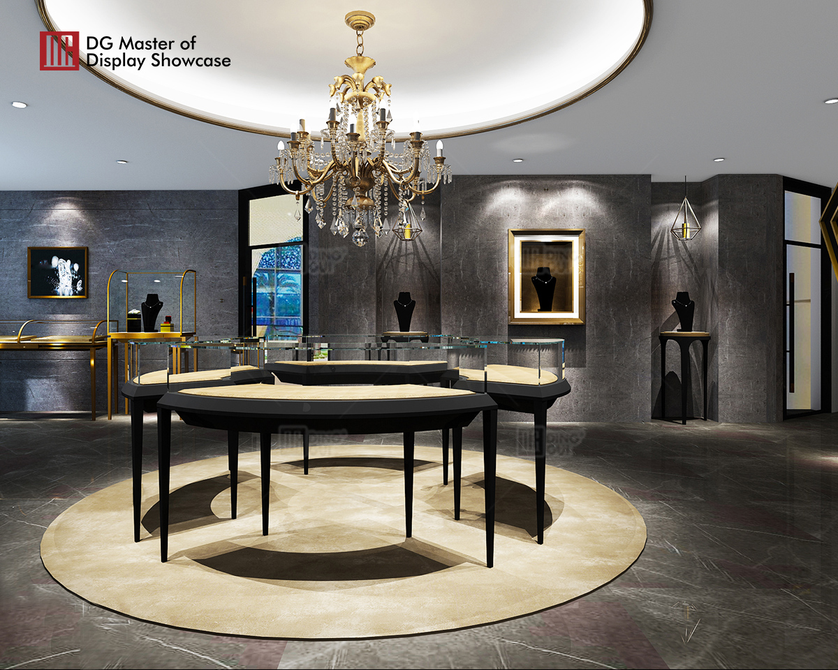 DG Showcase Luxuria summae qualitatis praestantissimae tabernae gemmarum vitrina armariorum fabricator 7