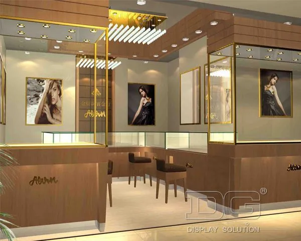 DG Showcase Luksus Smykkebutik vitrineskabe Bijouteri Mode Stil 1