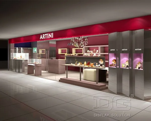 DG Showcase Κοσμηματοπωλείο υψηλής ποιότητας Showcase Λιανική πώληση Εμπορικό κέντρο Εσωτερική διακόσμηση 1