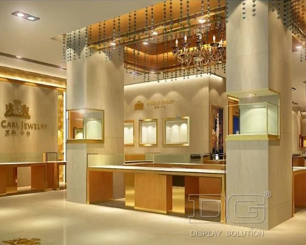 DG Showcase μοντέρνα βιτρίνα κοσμημάτων με απλό σχεδιασμό 1