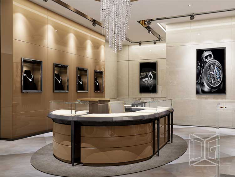  Drewniany stojak wystawowy do sklepu jubilerskiego