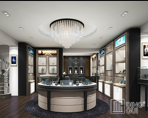 DG Showcase Unique High End Jewelry Store Display Cabinet Luxury Showcase Company 1