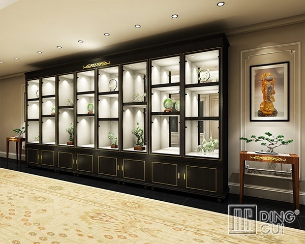 Pameran DG Pameran Kedai Barang Kemas High End Unik Pameran Kabinet Reka Bentuk Mewah 1