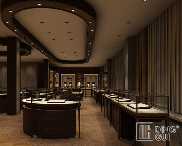 DG Showcase High End Luxury Jewelry Display Cabinet Tagagawa ng Modern Design 5