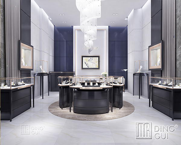 DG Showcase High End jewellery showcase Display Luxury Counter Custom Design 5