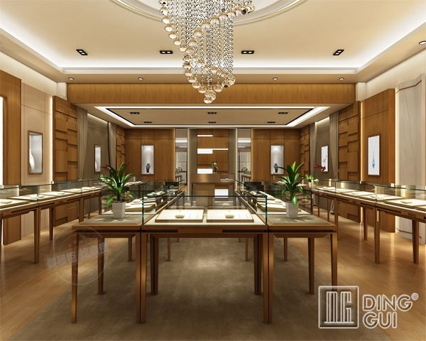 DG Showcase Moderna taberna gemmarum ostentatio vitrum designatio mensae gemmarum ad usum fabricae 1