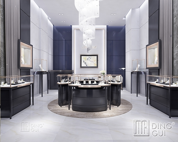 DG Showcase High End jewellery showcase Display Luxury Counter Custom Design 1