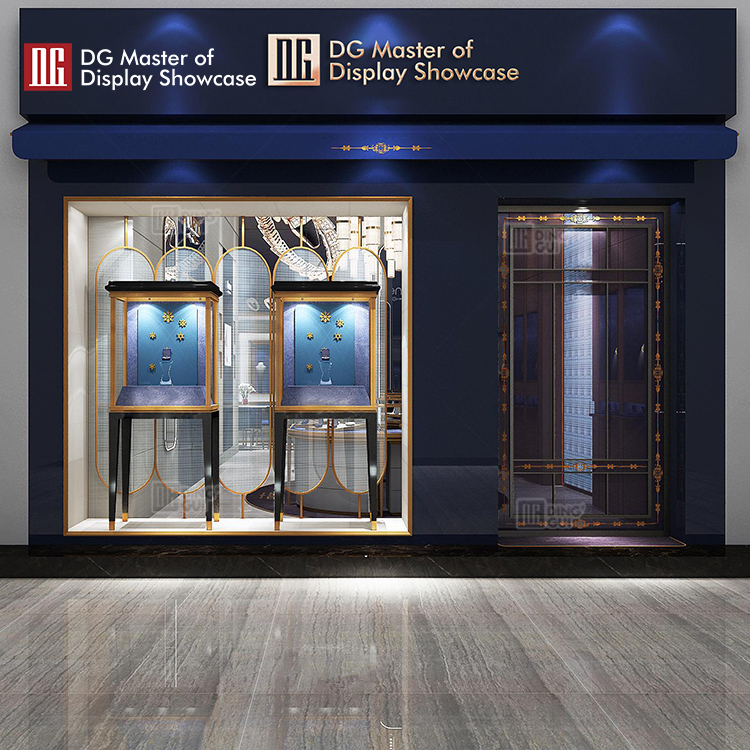 Γυαλί DG Showcase πολυτελές κοσμηματοπωλείο βιτρίνα βιτρίνας σχεδίασης βιτρίνας 7