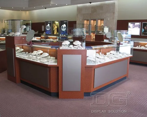 DG Showcase Hot Sale Jewelry Display Showcase Custom Store Design 1