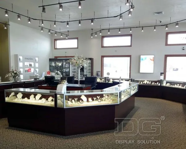 DG Showcase Luxury Jewelry Furniture Display Showcases Tempered Glass Company 1