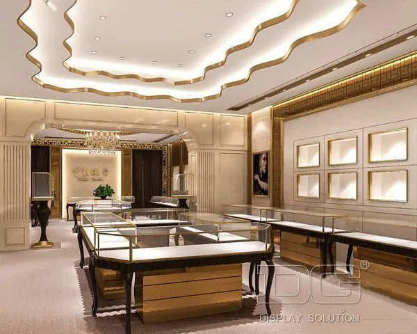 DG Showcase – luksusowa, błyszcząca witryna ekspozycyjna na biżuterię 1