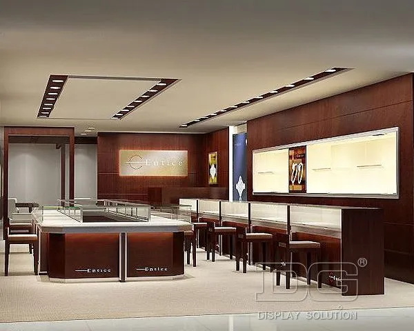 DG Showcase High End Smykkeshowcase Luksus Mall Shop Counter Design 1