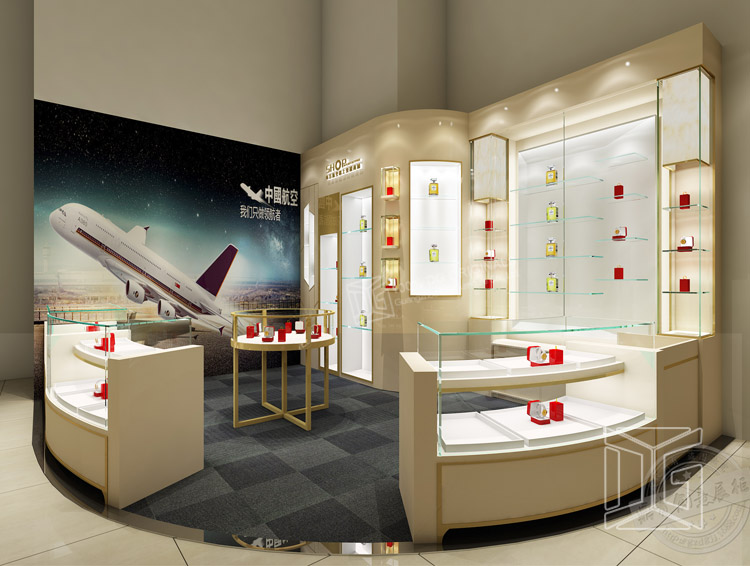 Creative Luxury Wood Temper Glass Jewelry Kiosk Design Creative Luxury Wood Temper Glass Jewelry Kiosk Design