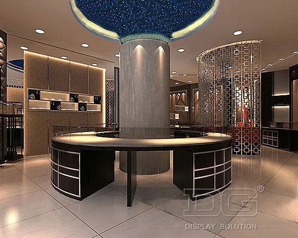 Vitrína DG, luxusné šperky na mieru, vitrína do nákupného centra 1