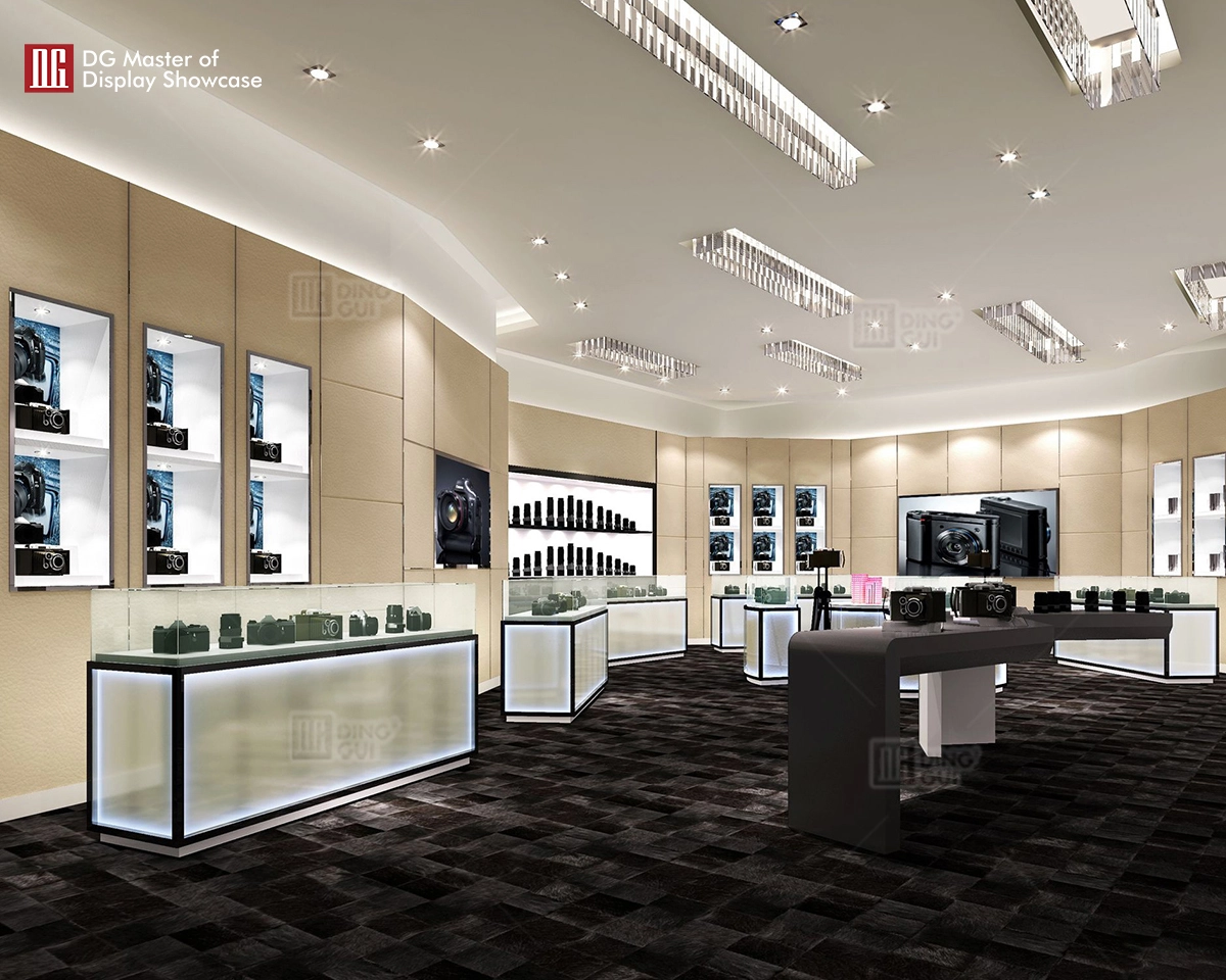 DG Showcase Exquisite Optical Shop Display Showcase Fashion Counter Design 1