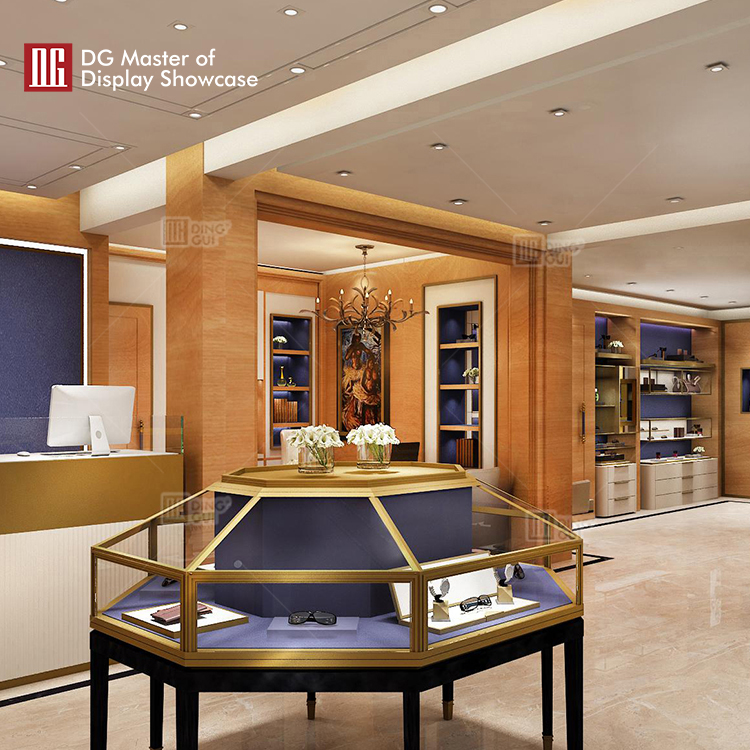 DG Showcase luxury glass optical display showcase mall showroom cabinets modern design 8